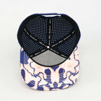Red, White & Blue Topographic Performance Hat – Blue Back