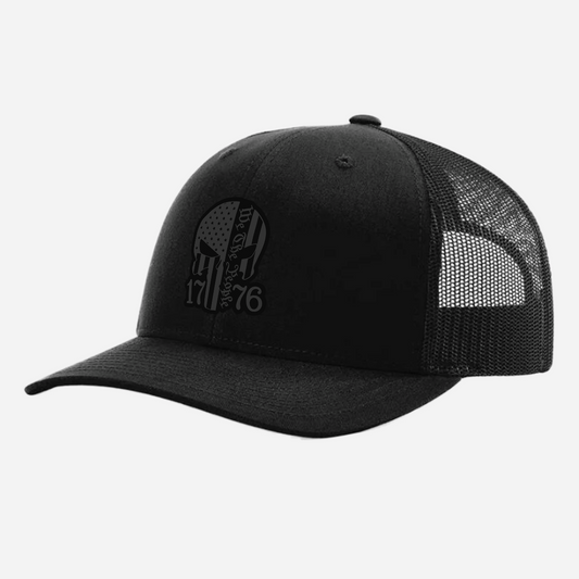Blacked Out We the People 1776 Trucker Hat