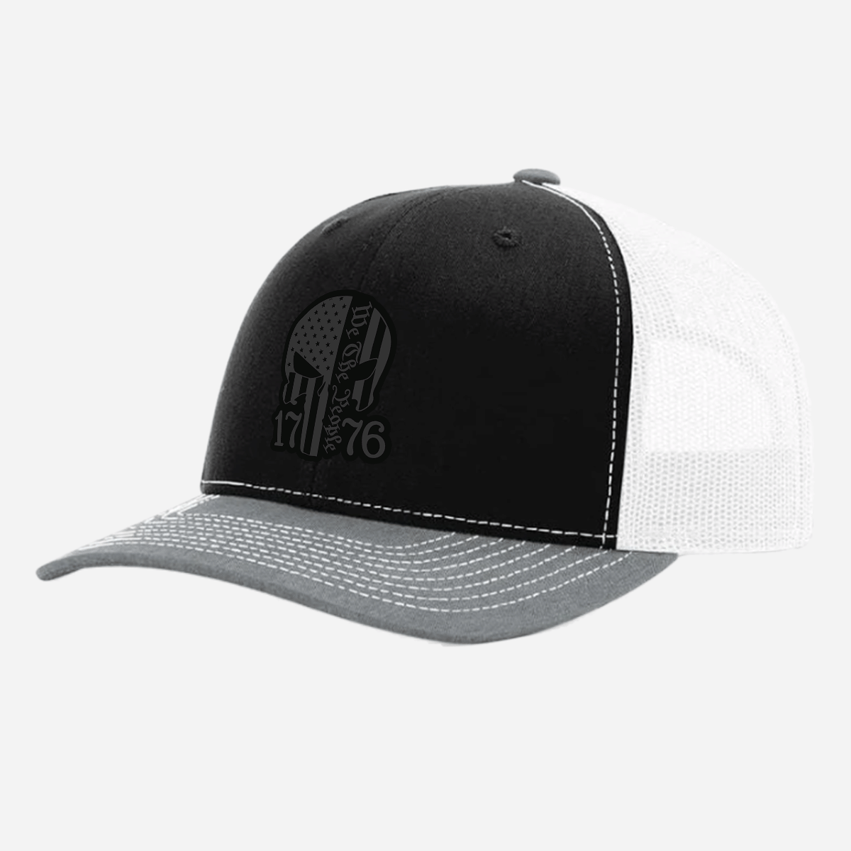 Blacked Out We the People 1776 Trucker Hat