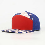 Red, White & Blue Topographic Performance Hat – Blue Back