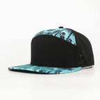 Black Palm Print Performance Hat – Black Back