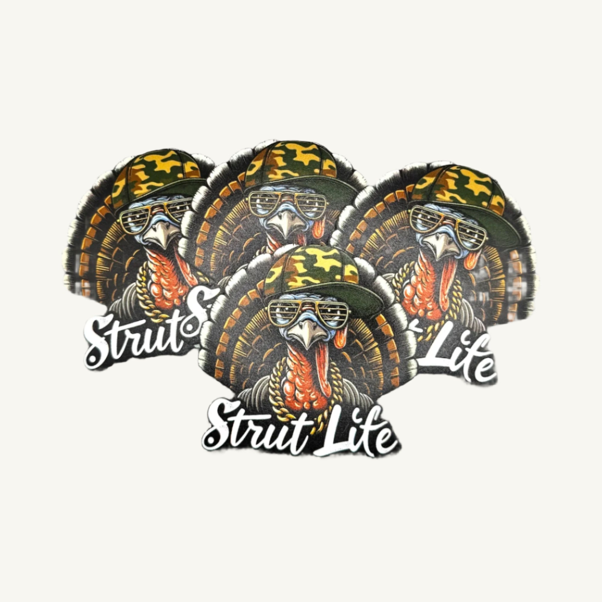 Strut Life Turkey UV Printed Leatherette Patches