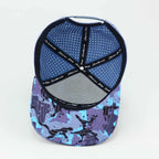 Navy Blue Camo Performance Hat – Blue Back