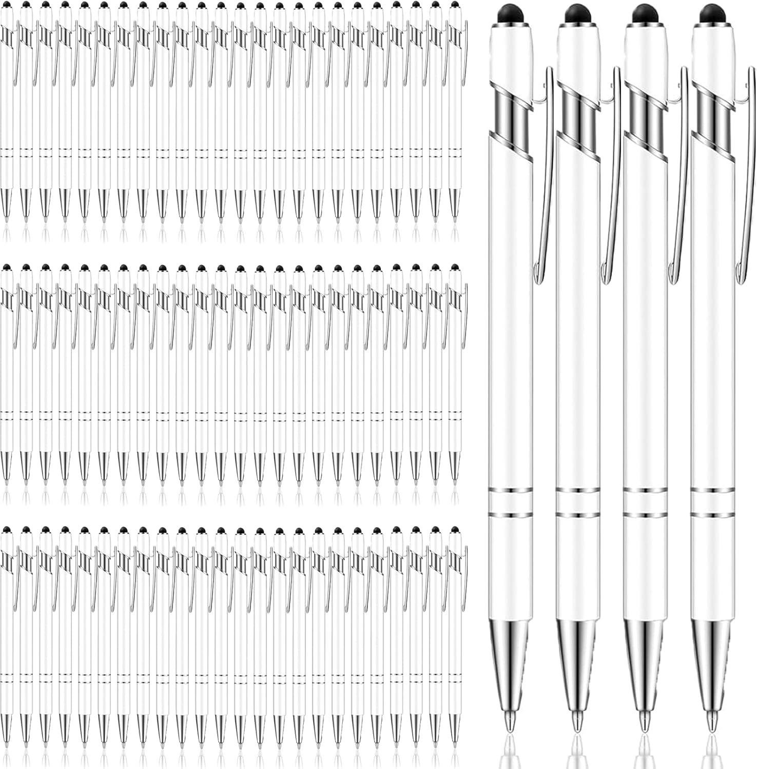 Soft Touch Stylus Pens - Black Ink