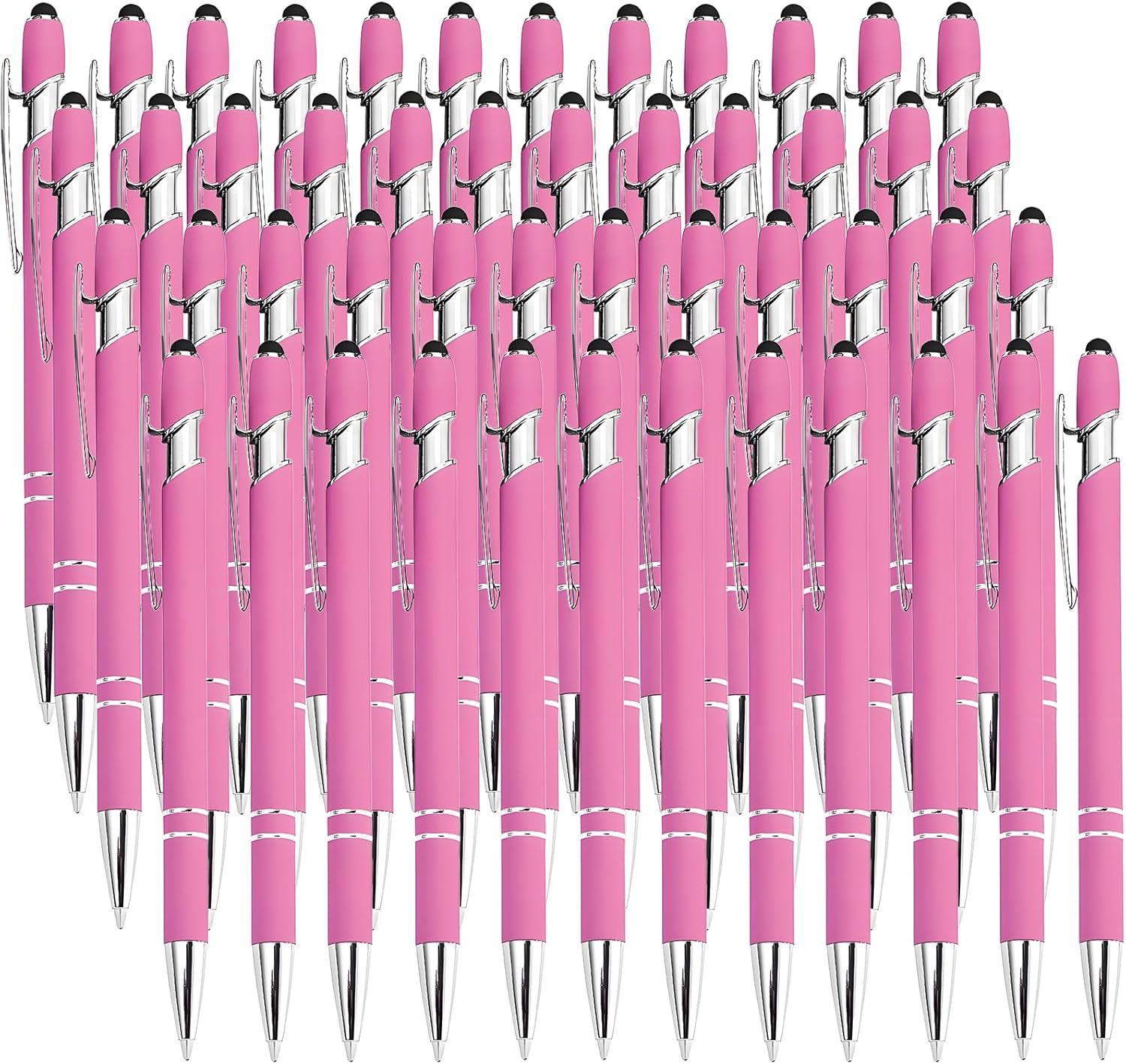 Soft Touch Stylus Pens - Black Ink