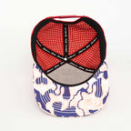 Red, White & Blue Topographic Performance Hat – Red Back