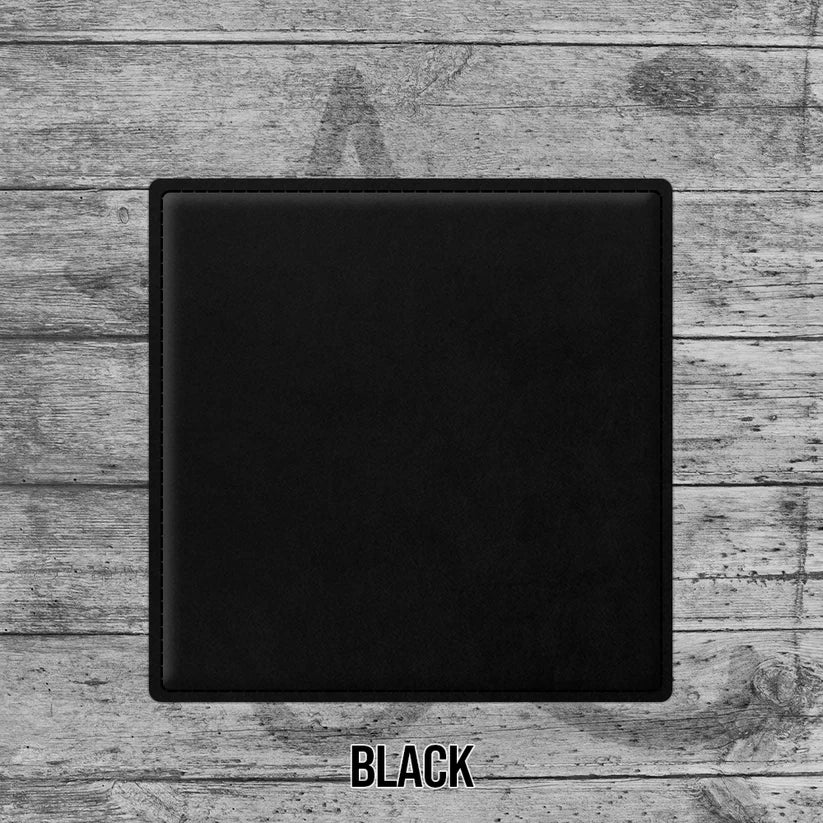 6 Pack of Branded Leatherette Coasters