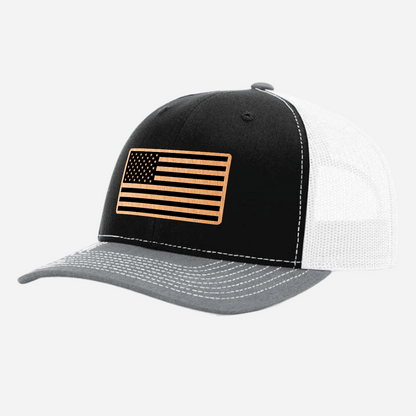 US Flag Brushed Copper Patch Hat