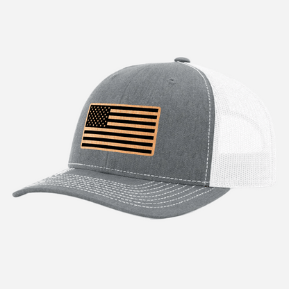US Flag Brushed Copper Patch Hat