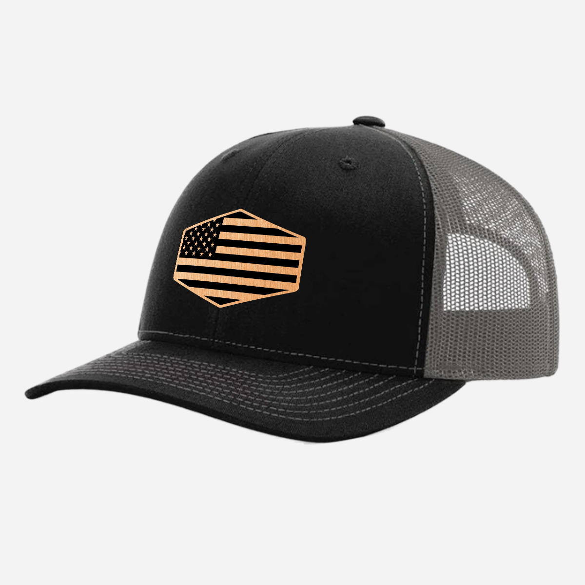 US Flag Brushed Copper Patch Hat