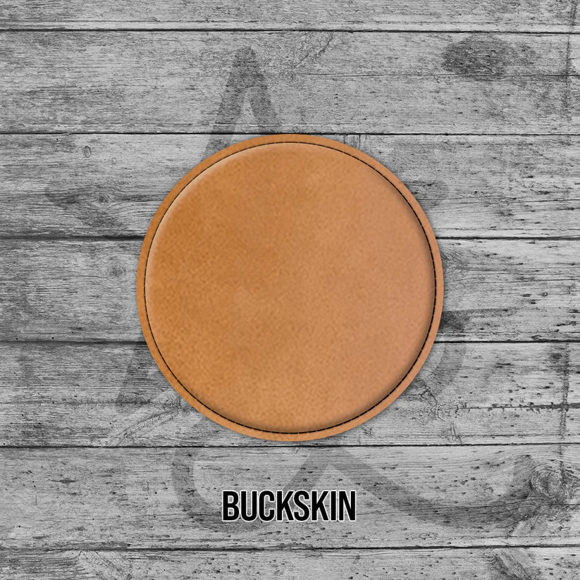 6 Pack of Branded Leatherette Coasters