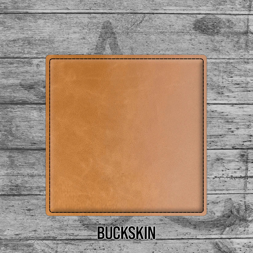 6 Pack of Branded Leatherette Coasters