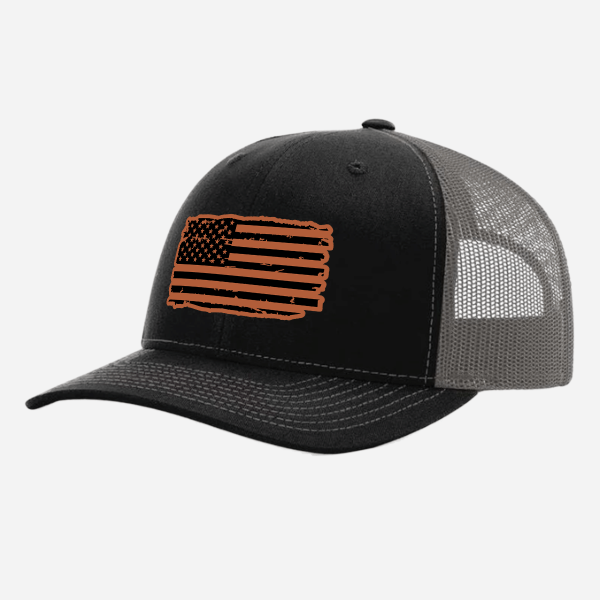 Distressed American Flag Trucker Hat