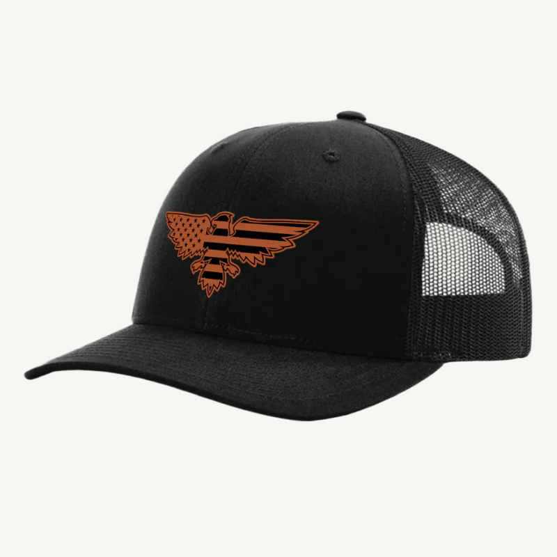 Eagle Shaped American Flag Trucker Hat
