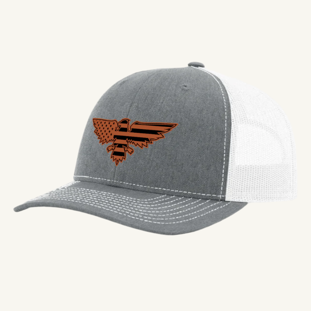 Eagle Shaped American Flag Trucker Hat