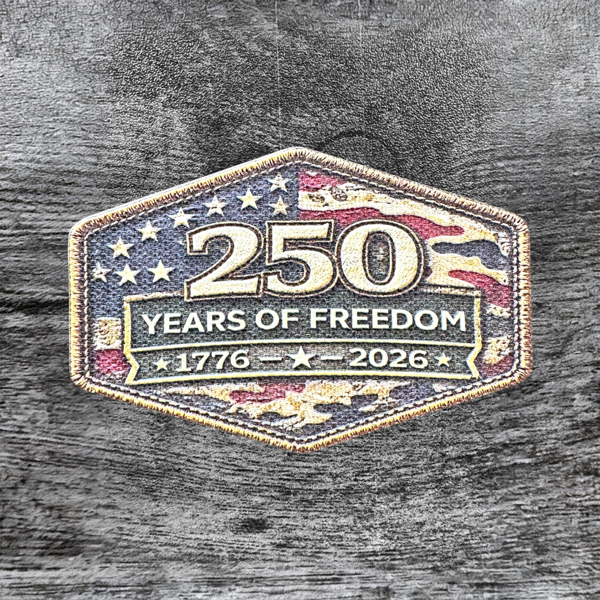 America 250 Anniversary Textured UV Printed Patch Collection (1776–2026)