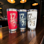 America 1776 | Laser Engraved Patriotic Tumbler | 20oz Stainless Steel