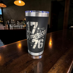 America 1776 | Laser Engraved Patriotic Tumbler | 20oz Stainless Steel