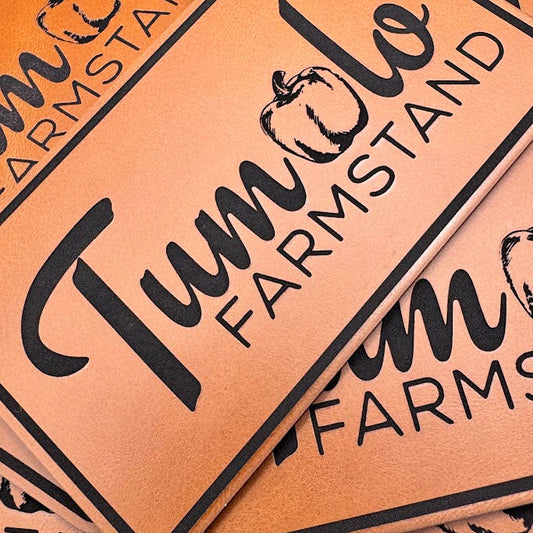 Laser Engraved Leatherette Patches