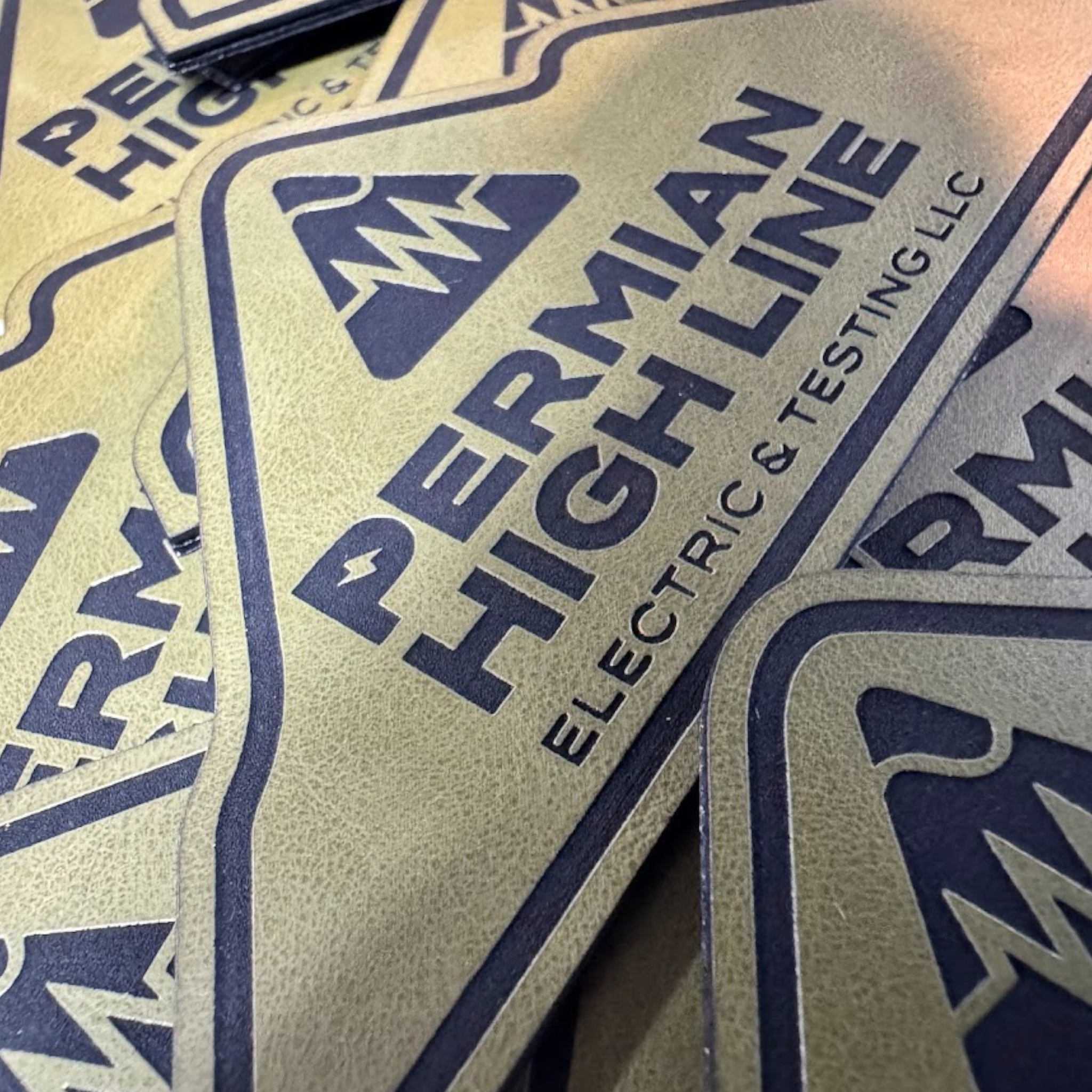 Laser Engraved Leatherette Patches