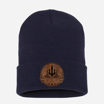 Custom Leatherette Patch Winter Beanies – Trident LaserWorks Custom Leatherette Patch Winter Beanies – Trident LaserWorks