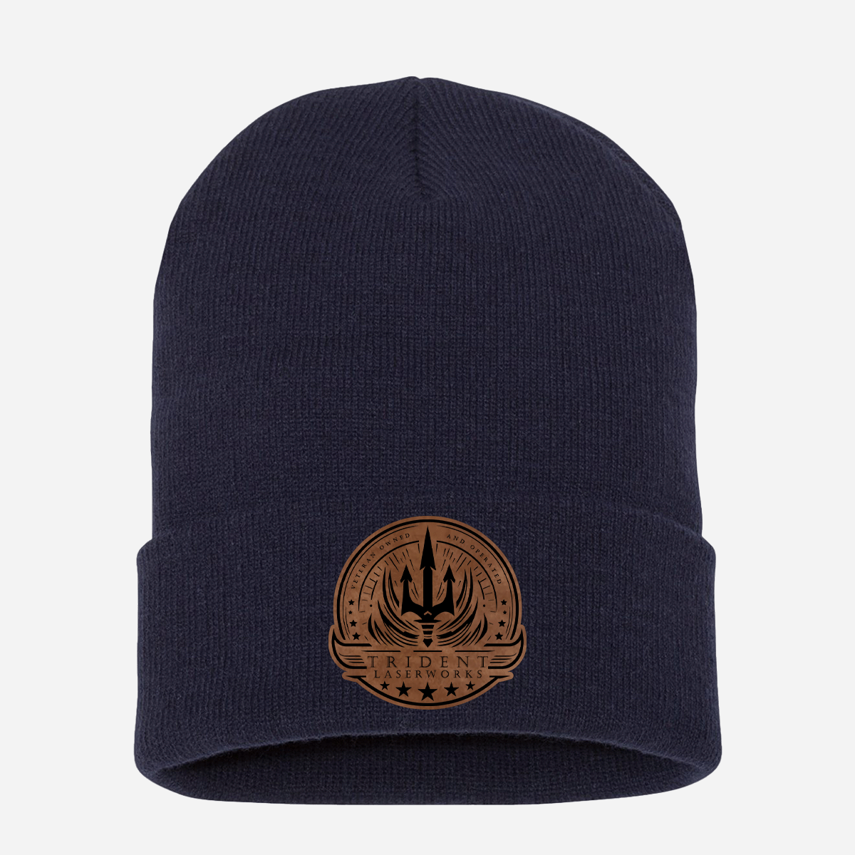 Custom Leatherette Patch Winter Beanies