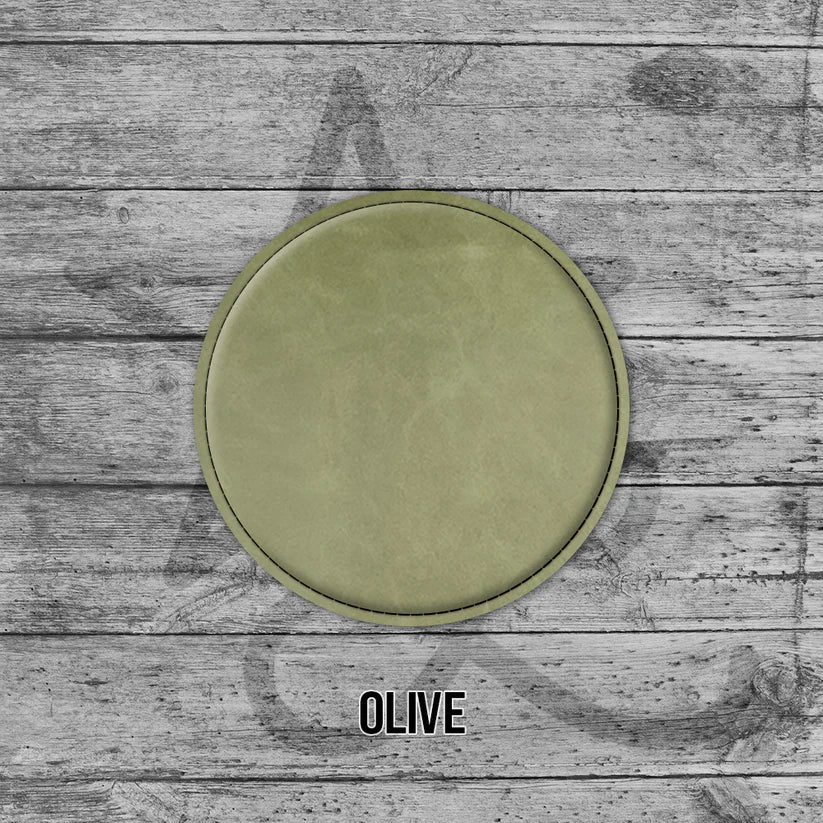 6 Pack of Branded Leatherette Coasters