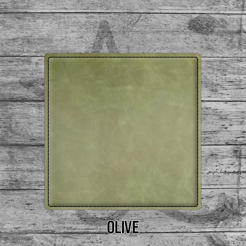 6 Pack of Branded Leatherette Coasters