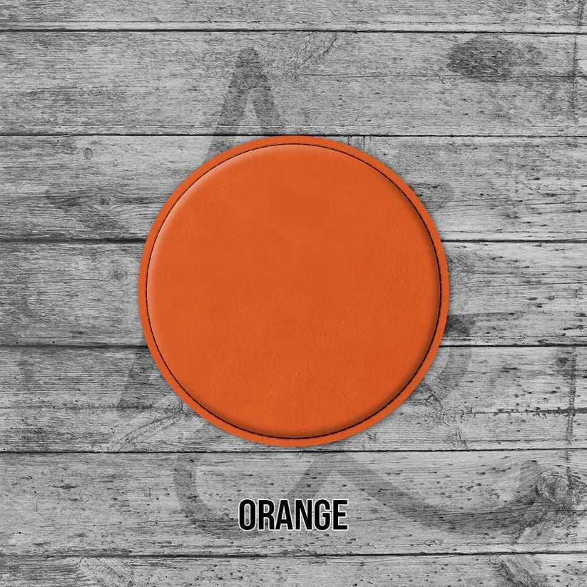 6 Pack of Branded Leatherette Coasters