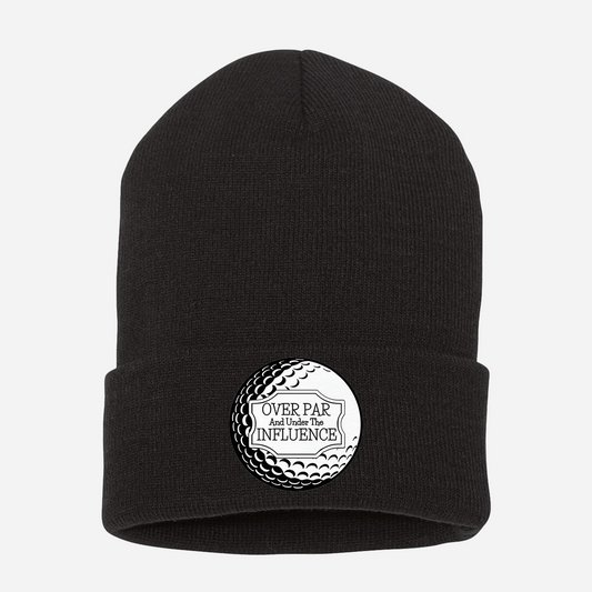 Over Par and Under the Influence Winter Beanie