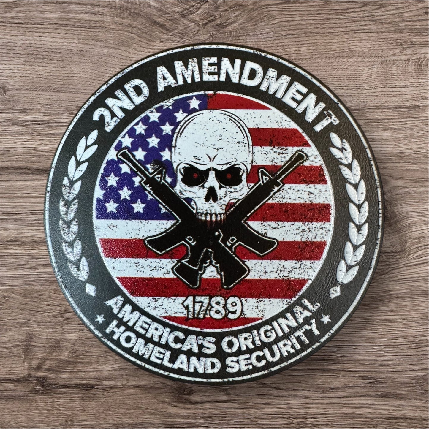 UV Printed Leatherette Patches - Patriotic & 2A Designs