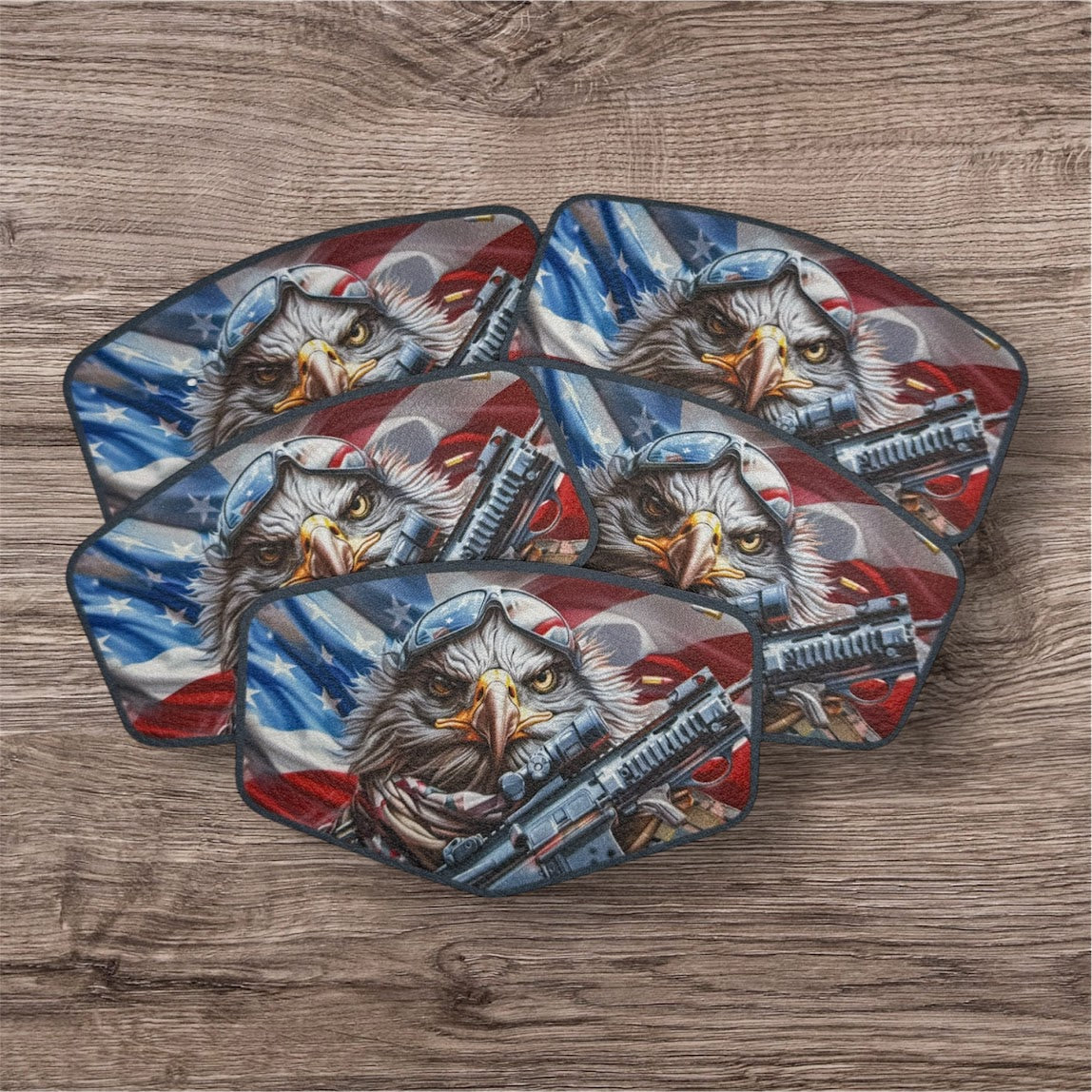 UV Printed Leatherette Patches - Patriotic & 2A Designs