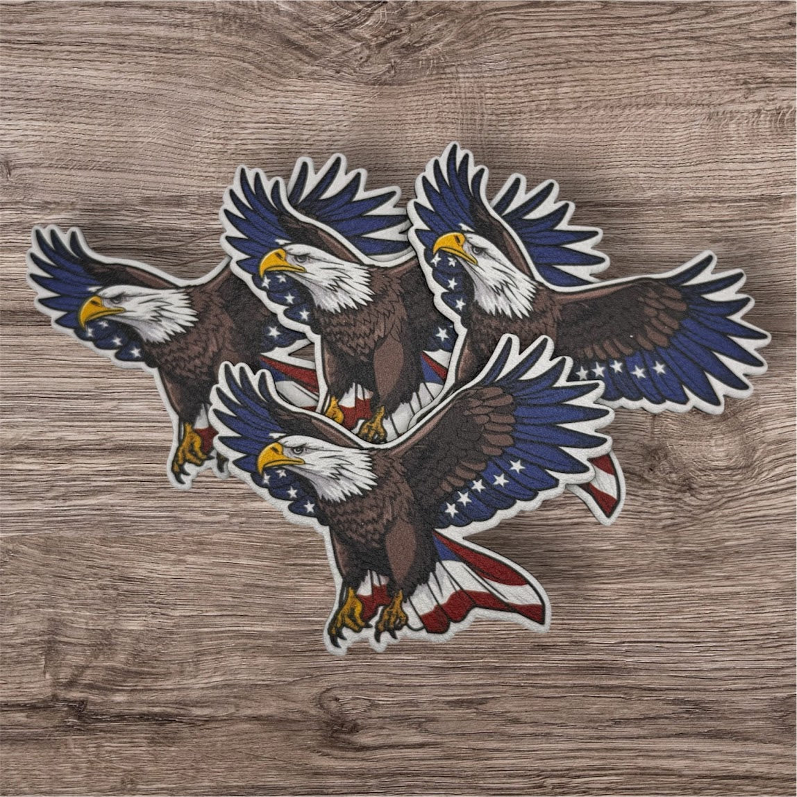 UV Printed Leatherette Patches - Patriotic & 2A Designs