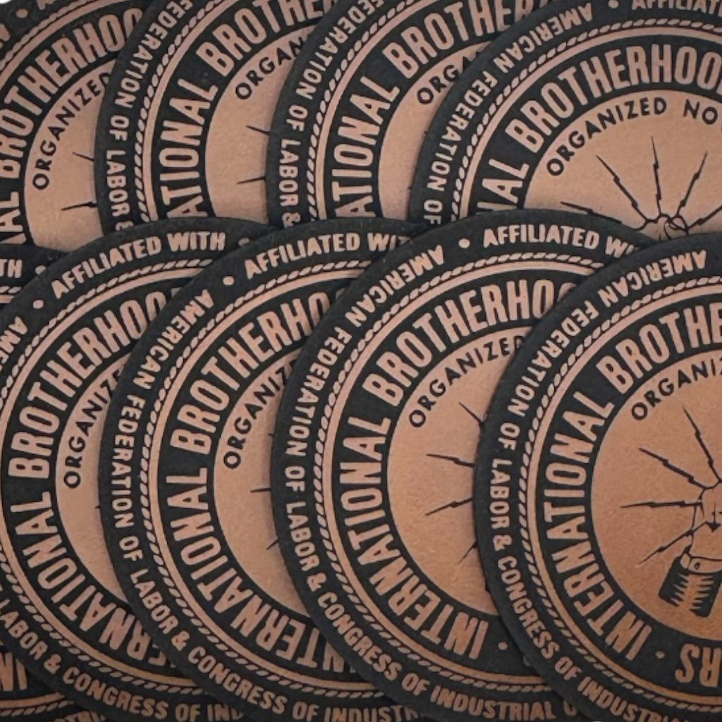 Laser Engraved NO-FOAM Leatherette Patches