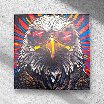 UV Printed Bald Eagle Art Canvas