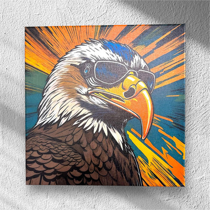UV Printed Bald Eagle Art Canvas