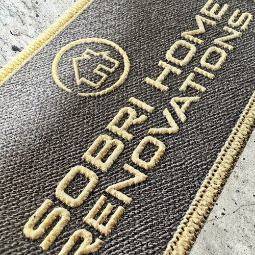 Textured UV Printed ProWeave Hat Patches – Raised Print Canvas-Texture Leatherette Patches