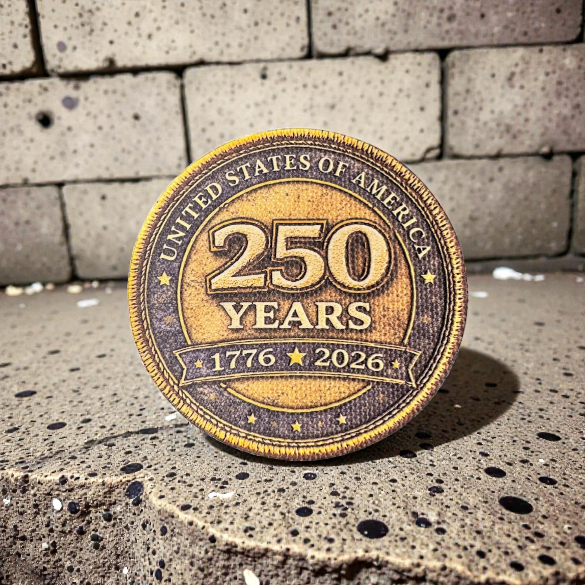 America 250 Anniversary Textured UV Printed Patch Collection (1776–2026)