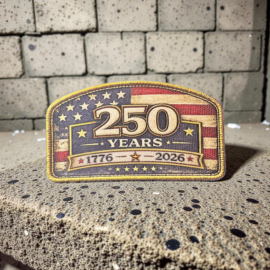 America 250 Anniversary Textured UV Printed Patch Collection (1776–2026)