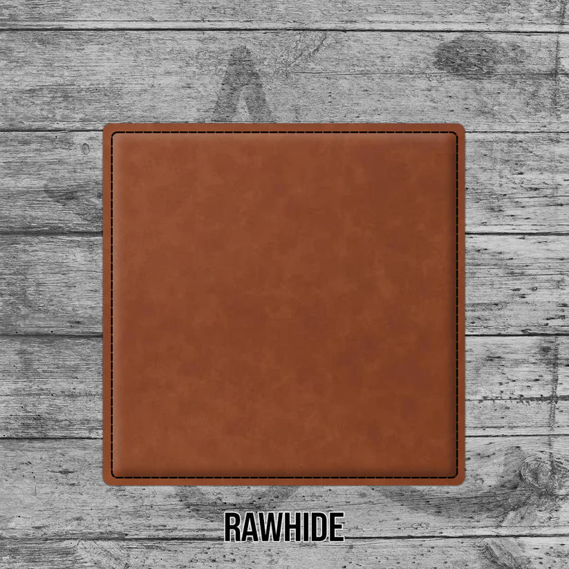 6 Pack of Branded Leatherette Coasters