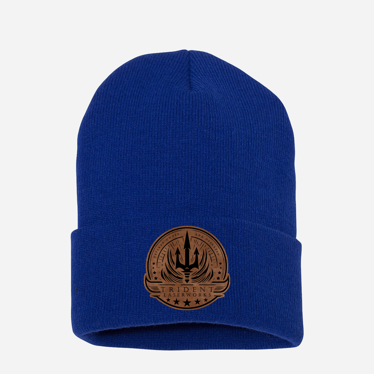 Custom Leatherette Patch Winter Beanies