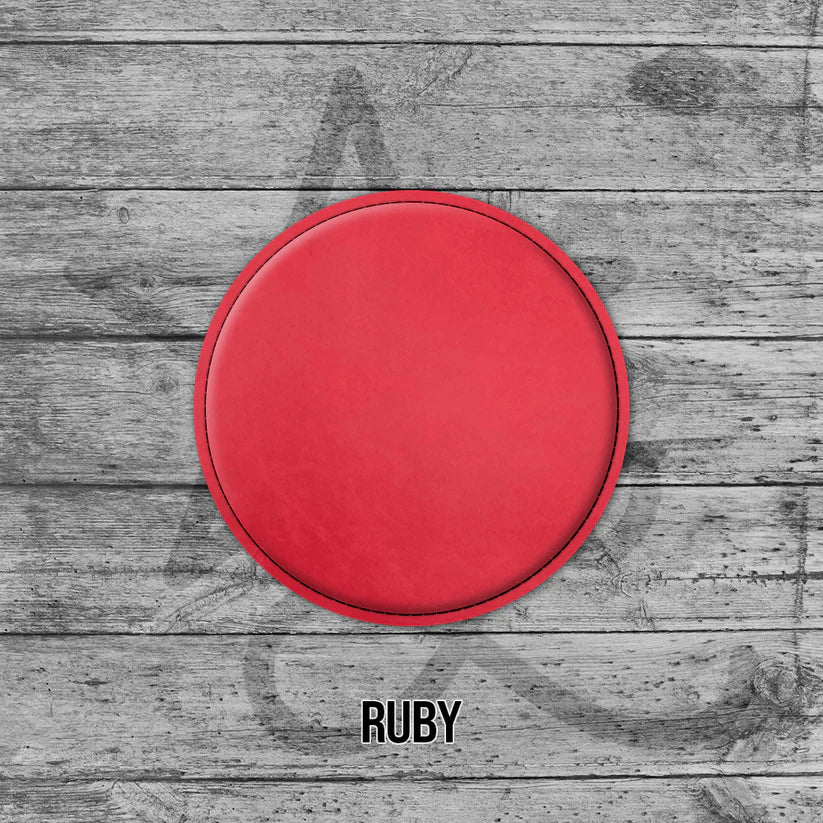 6 Pack of Branded Leatherette Coasters