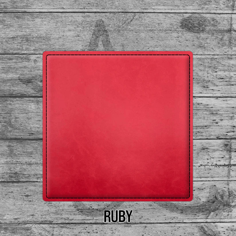 6 Pack of Branded Leatherette Coasters