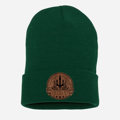 Custom Leatherette Patch Winter Beanies – Trident LaserWorks