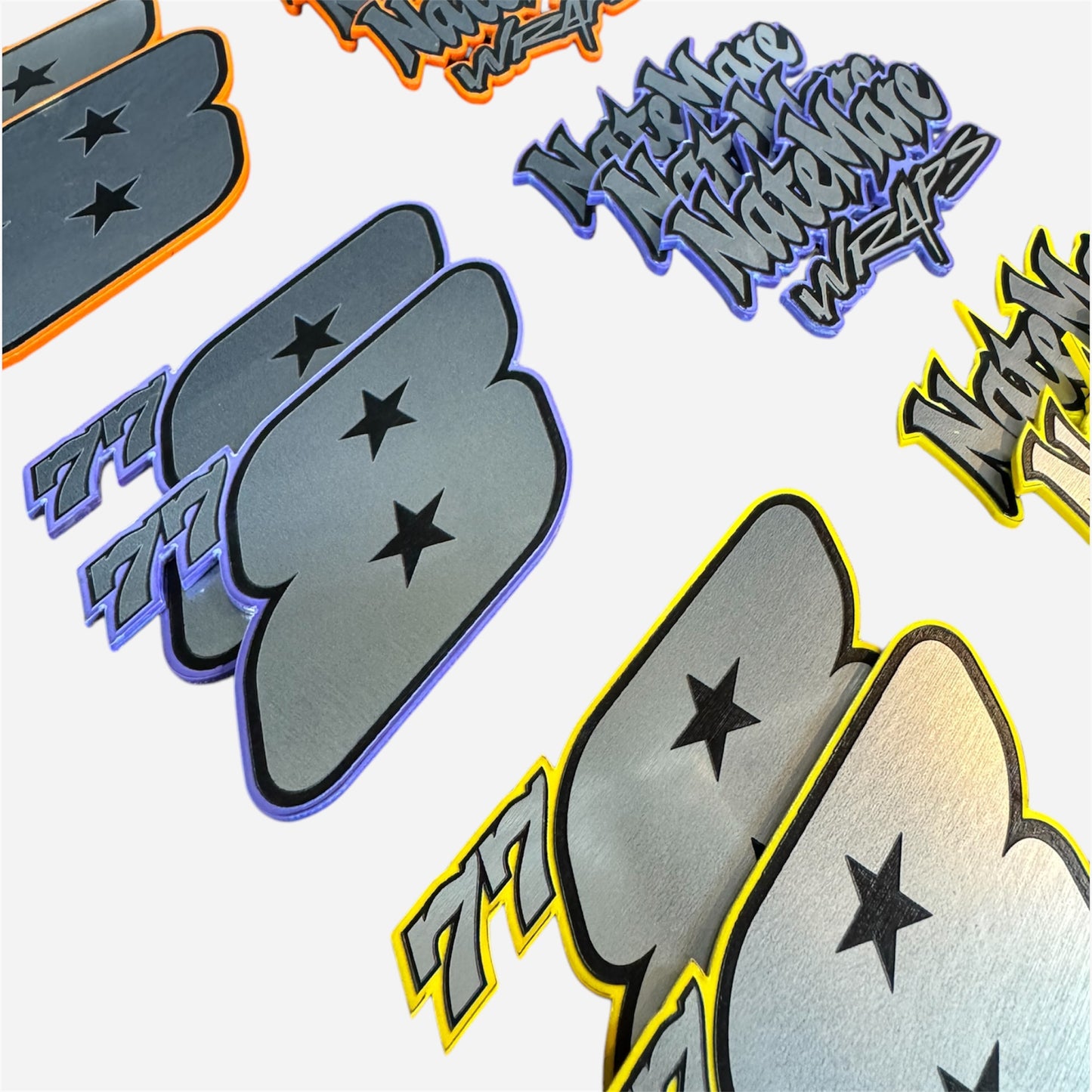 Laser Engraved Acrylic Patches