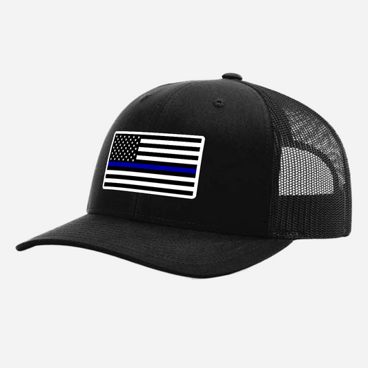 Thin Blue Line American Flag Hat