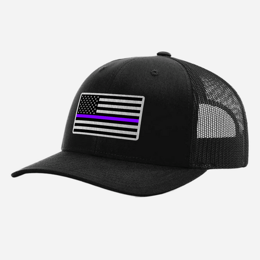 Thin Purple Line American Flag Hat