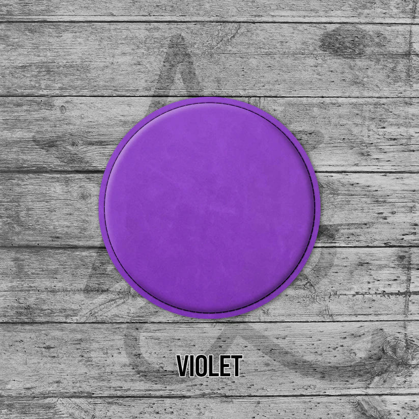 6 Pack of Branded Leatherette Coasters