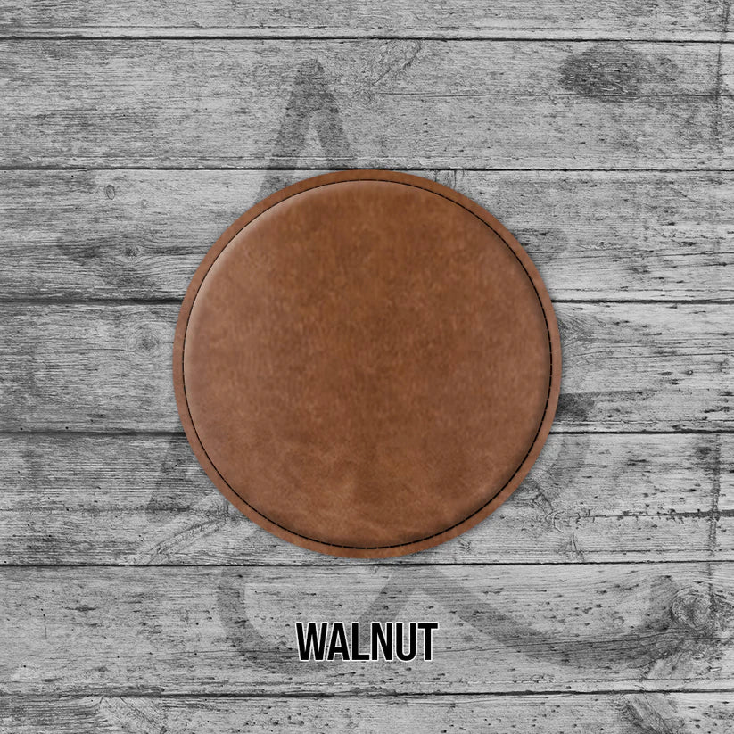 6 Pack of Branded Leatherette Coasters