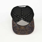 Black & Brown Topographic Performance Hat – Black Back